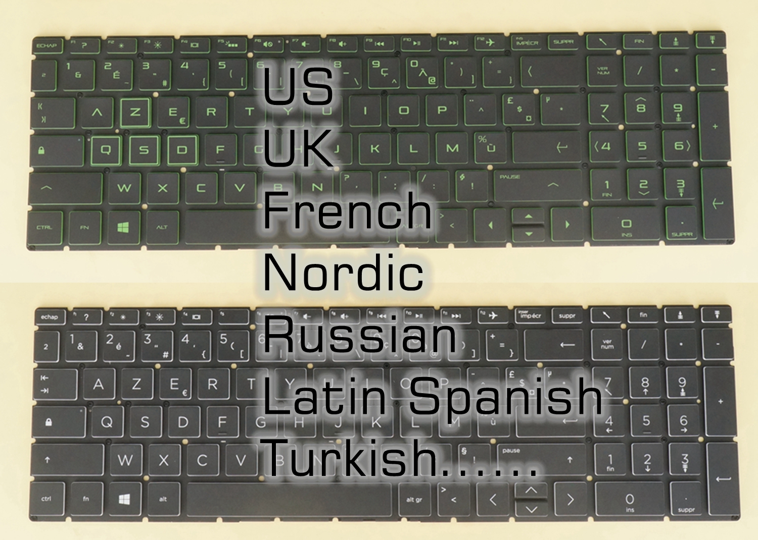 US UK French Nordic Russian La - Gaming Keyboard Hp avis et prix