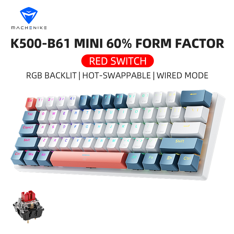 K500-B61 Machenike Mini Mechan - Gaming Keyboard Hot Swappable avis et prix