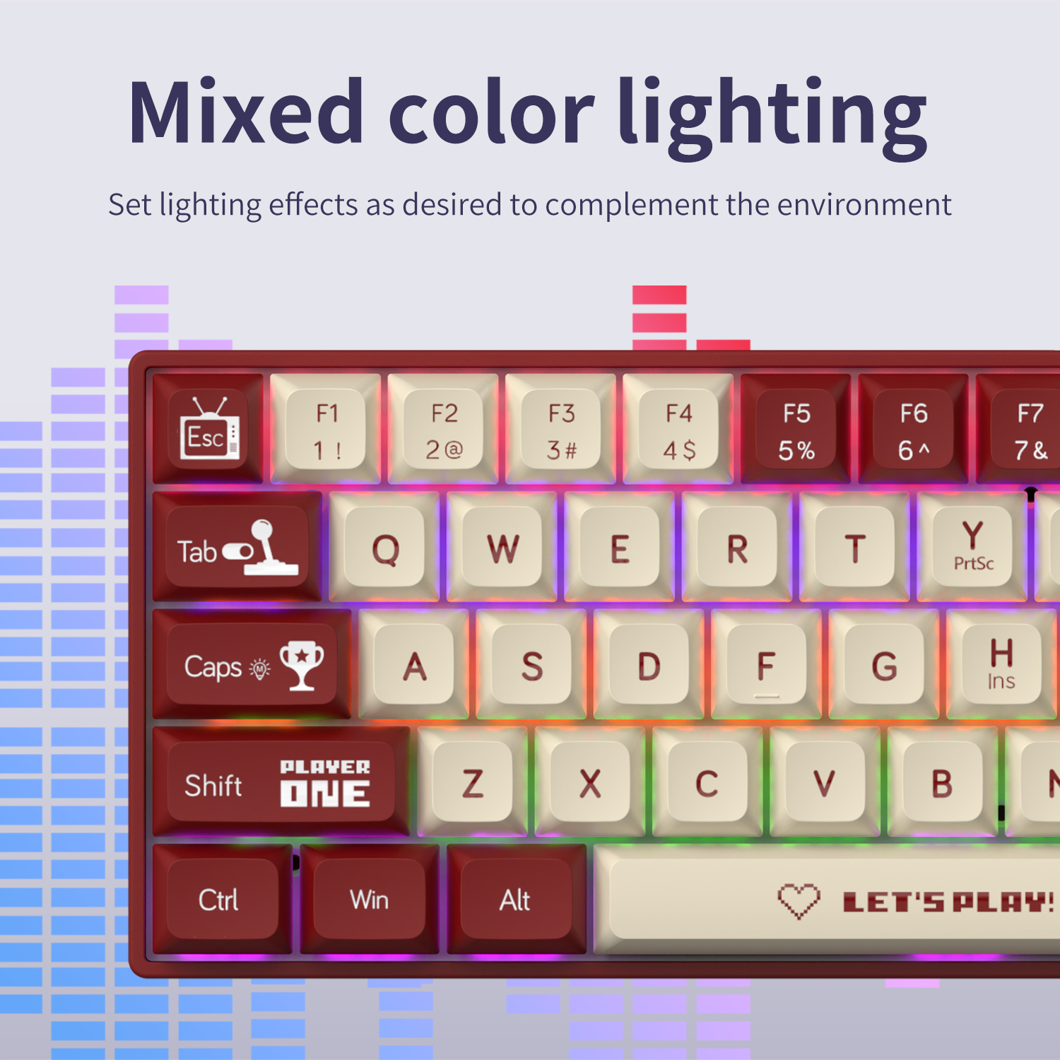 AJAZZ AK680 65% Wired Gaming M - Gaming Keyboard Hot Swappable avis et prix