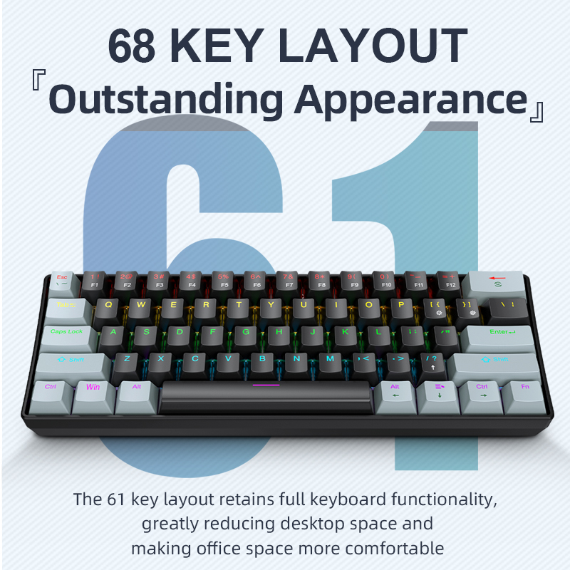 APAYADO K61 Mini Mechanical Ke - Gaming Keyboard Hot Swappable avis et prix