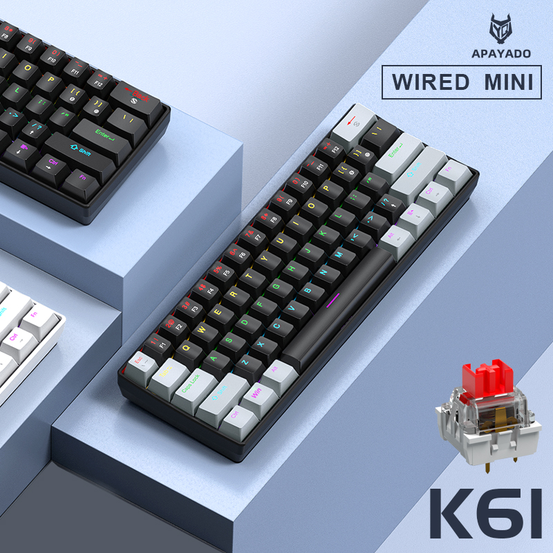 APAYADO K61 Mini Mechanical Ke - Gaming Keyboard Hot Swappable avis et prix