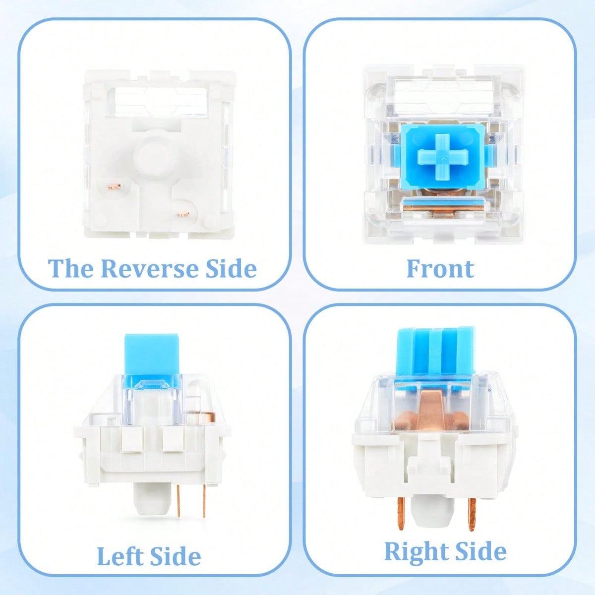 100 Practical Blue Switches, H - Gaming Keyboard Hot Swappable avis et prix