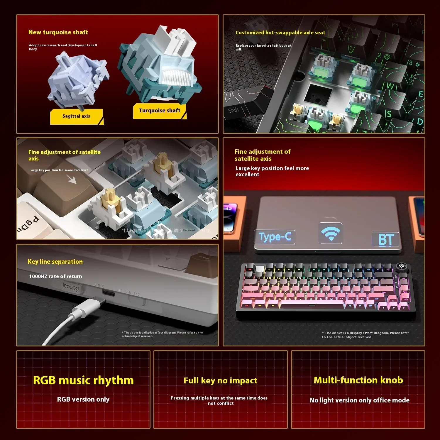 Leobog Hi75C Hi75 Hi75C Pro Al - Gaming Keyboard Hot Swappable avis et prix